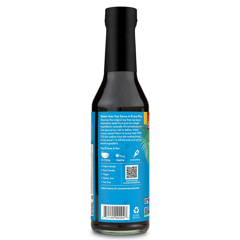 Pack of 12, Coconut Secret Original Sweet & Savory Coconut Aminos, 8 fl oz