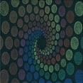 thumbnail image 1 of Ahgly Company Machine Washable Indoor Square Transitional Night Black Area Rugs, 8' Square, 1 of 7