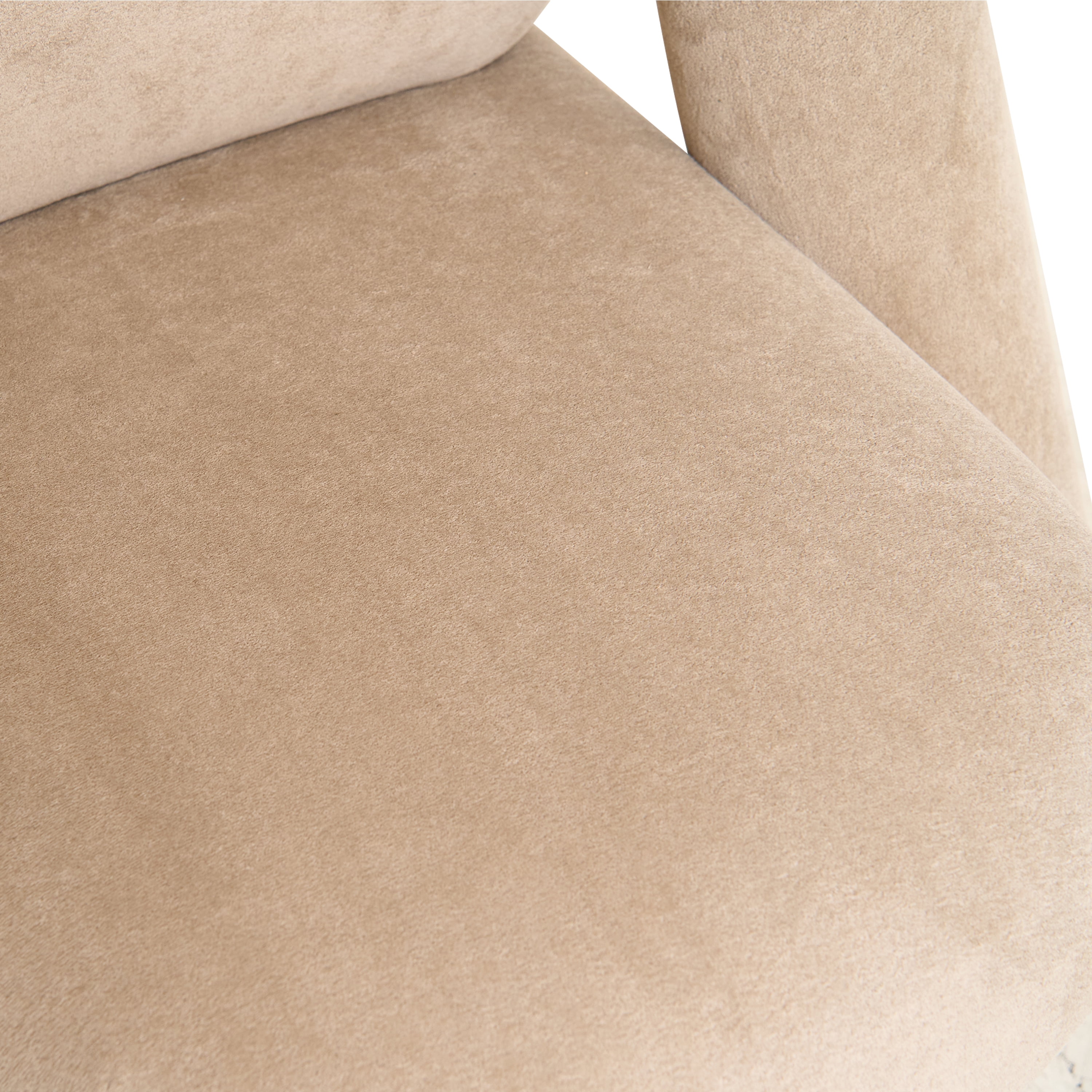 Ultra-Slim Velvet Armless Sofa 32 Inch Width High-Resilience Foam for Living Room Bedroom Small Space