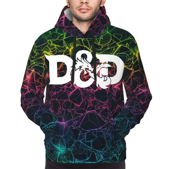 Unisex Men's and Women's DND Dungeons And Dragons Hoodies 3D Fashion Digital Print Cartoon Pullover Hooded Sweatshirts with Pockets