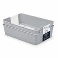 thumbnail image 6 of (2 pack) Mainstays 2-Pack Flexible Drawer Storage Organizer Bins, Plastic Drawer Organizer Containers for Kitchen Drawer, Desk Drawer and Bathroom Drawer Organization, Gray, 6 of 15