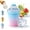 Pink+Blue, variant on 2-in-1 Collapsible Silicone Ice Ball Maker Cup,Reusable Portable Ice Sphere Mold with Straw & Lid, Easy Demolding, Leakproof for Coffee, Juice(Blue)
