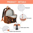thumbnail image 4 of Exotic Paisley Artwork Students Backpack - Colorful Vibrant Indian Tribal Chic Bohemian Vintage Retro Floral Mandala Pattern, Lightweight Durable Oxford Fabric, 4 of 6