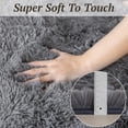 thumbnail image 6 of 6x9 Area Rugs for Living Room Bedroom, Soft Fluffy Shaggy Bedside Rug, Indoor Floor Carpet for Kids Playroom, Dorms, Nursery Rooms, Home Decor (Grey 6'x9'), 6 of 8