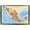 Gold Framed Version, variant on Map - Mexico Wall Poster, 14.725" x 22.375", Framed