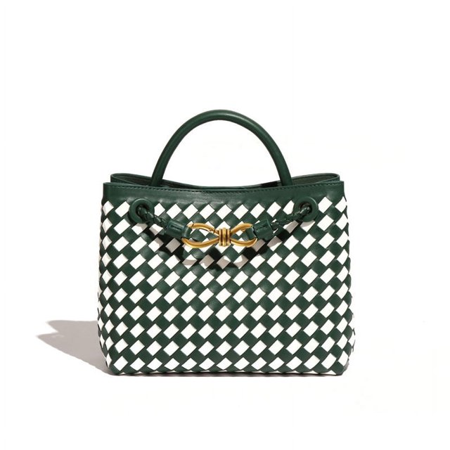 Bolso de mano de gran capacidad de alta gama para mujer, bolso tejido a mano sencillo y personalizado, bolso de mensajero práctico que combina con todo