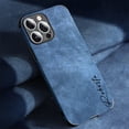 thumbnail image 1 of Funda personalizada coreana para iPhone 14 13 12 11 Pro Max, funda de lujo de piel de cordero con nombre personalizado, 13 14 Pro Max, regalos DIY, 1 of 4