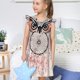 thumbnail image 4 of Fotbe Dreamcatcher With Owl Vestido de Dormir para Niñas de 3 a 10 Años, Mangas Cortas, Estilo Princesa, Pijama Camisón con Mangas Voladas-Medium, 4 of 6