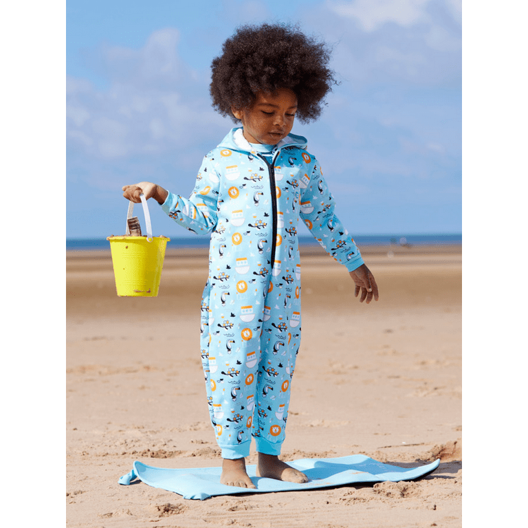 Splash About Fleece Lined All In One Puddle Suit, After Swim Onesie Noah's  Ark 1-2 Years 