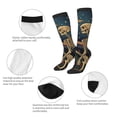 thumbnail image 6 of Daiia Sports Socks Romantic Skeletons Under Moon Printed Novelty Crew Socks for Men Women Knee High Socks Cotton Socks Soft & Breathable Support Unisex Socks, 6 of 9
