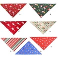 thumbnail image 4 of Billuyoard Toalla de saliva para mascotas de Navidad, pañuelo de animales pequeños, bufanda, babero, accesorio de decoración para fiestas, regalo, azul Ropa para mascotas regalo de Navidad Billuyoard PT000170-04, 4 of 6