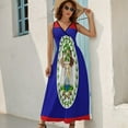 thumbnail image 5 of Flag Of Belize Dress Fashion Boho Beach Long Dresses Female Party Printed Maxi Dress, 5 of 9