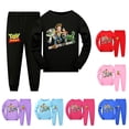 thumbnail image 2 of Conjunto de pijama de Toy Story para niño y niña, camiseta de manga larga con estampado de dibujos animados y pantalones, ropa deportiva para niños de 2 a 15 años, otoño y primavera, 2 of 4