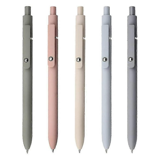 Quick Dry Ink Pen, Gel Fine Pen for Smooth Writing, Retractable 0.5mm Black Ink Pen, Ballpoint Pen