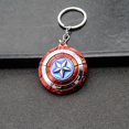 thumbnail image 1 of Marvel Avengers Captain America's Shield Keychain Metal Keyring Key Chain for Men Women Bag Pendant Fashion Jewelry Gifts heqiyong LED, 1 of 2