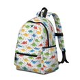 thumbnail image 2 of Dinosaur and Star White Pattern Backpack for School, Cute School Bag with Adjustable Shoulder Straps and Padded Back, 13.4"x11"x4.7", 2 of 5