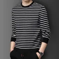 thumbnail image 4 of Ropa para hombre Sudaderas Top Camiseta verde para hombre Jersey de rayas F Lujo 2024 Moda Harajuku Social Original Emo Citas A, 4 of 5