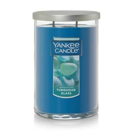 Yankee Candle Turquoise Glass - Large 2-Wick Tumbler Candle
