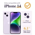 thumbnail image 2 of Funda de teléfono GVIEWIN para iPhone 14 6.1 Floral con protector, 2 of 7