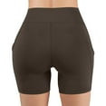 thumbnail image 5 of YABCSAZ Women's Yoga Shorts with Pockets, Compression Workout Shorts Athletic Shorts Underpants Soft Csual Short Leggings Hiking Running Gym Shorts Plus Size Biker Shorts for Women, 5 of 8