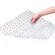 thumbnail image 1 of ZHAOCHENG Alfombrilla de baño antideslizante de 53 x 53 cm, alfombrilla de ducha cuadrada antideslizante con ventosas, alfombrilla antideslizante, lavable a máquina, transparente, 1 of 5