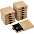 thumbnail image 6 of 10pcs Drawer Cardboard Jewelry Boxes Black Jewelry Gift Boxes Jewelry Box for Women for Ring Earrings Bracelets Necklaces Jewelry Gift 3.15x3.17x0.73 Inch, 6 of 8