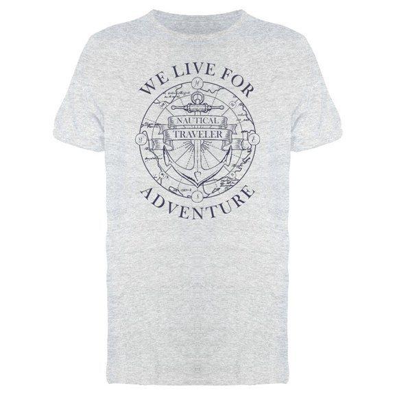 Logo We Live For Adventure Tee Men's -Image by Shutterstock