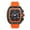 Gun Orange, variant on Men’s 46mm Tonneau Watch – Multi Dial with Bold Design, Silicone Strap & Date Display – Luxury Hip Hop Timepiece - Rose Black Finish