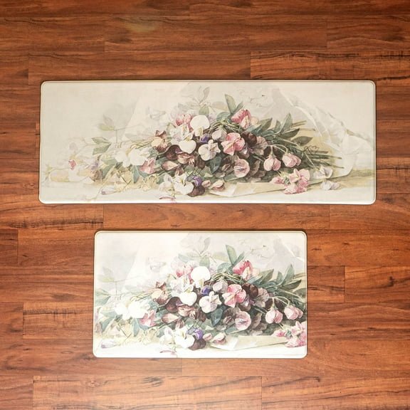 2PC Kitchen Mat Cushioned Anti-Fatigue Kitchen Rug Waterproof Non-Slip Heavy Duty 17.7x30 17.7x47inch