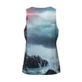 thumbnail image 2 of Rocae Lighthouse in a Stormy Sea for Men's Workout Tank Top Men's Running Tank Top Dry Fit Athletic Workout Tank Tops4X-Large, 2 of 9