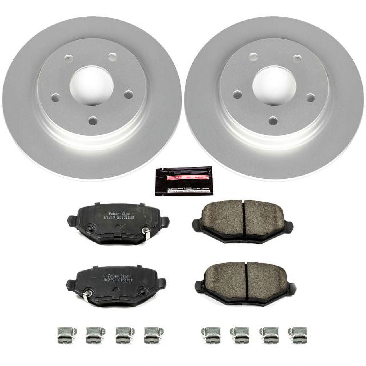 PowerStop Rear Geomet Coated Brake Rotor and Pad Kit Fits: CHRYSLER DODGE VOLKSWAGEN Select Models CRK6544