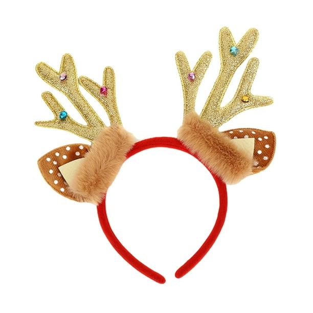 Adornos para Diadema de Reno Yinane para Niñas Y mujeres Fiesta de Pascua Halloween Navidad Amarillo Diademas
