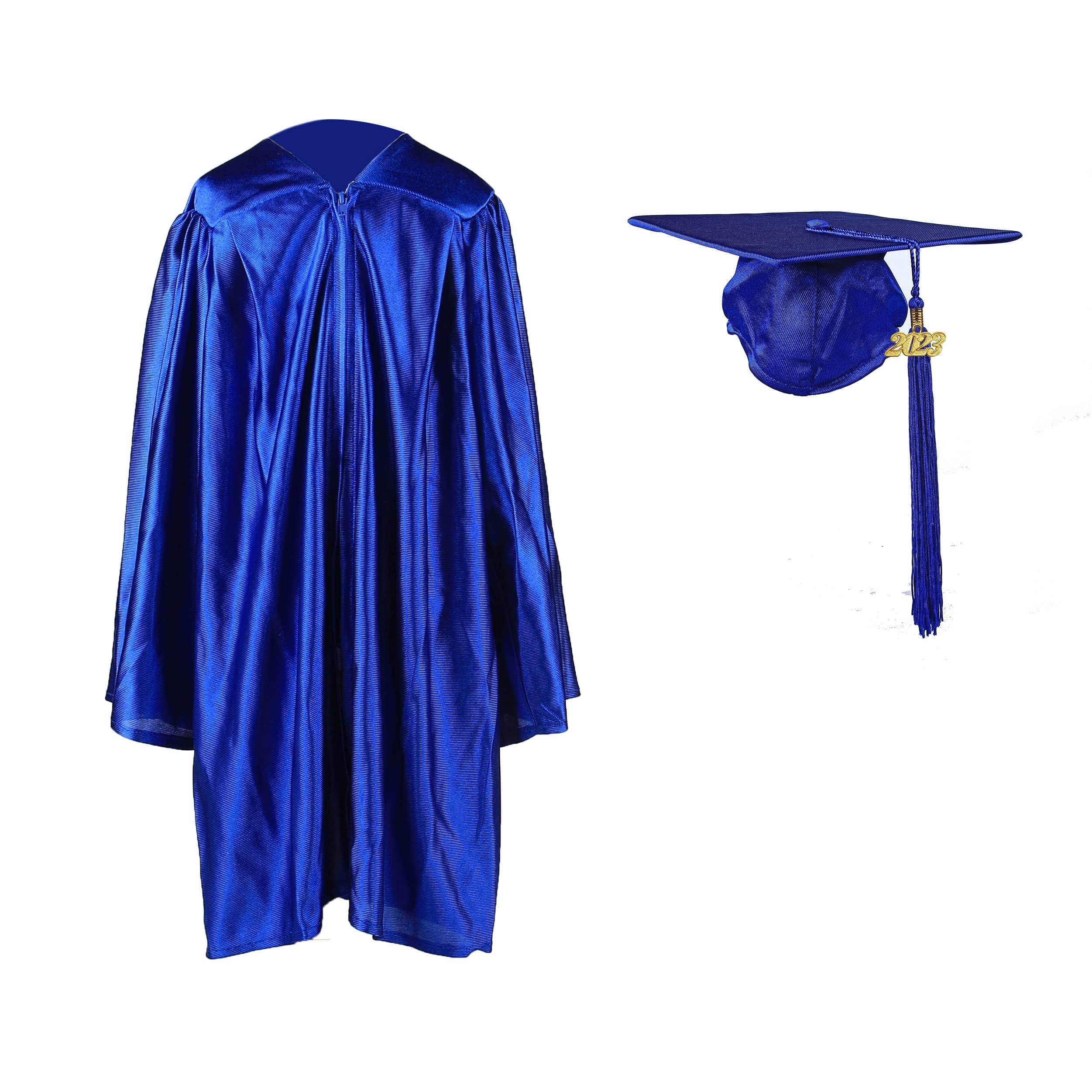 FtyFty Shiny Kindergarten Graduation Cap and Gown Set (27"(3'6"3'8