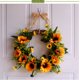 thumbnail image 1 of Corona de girasol pequeña, corona artificial, simulación de flores, flores falsas, 1 of 3