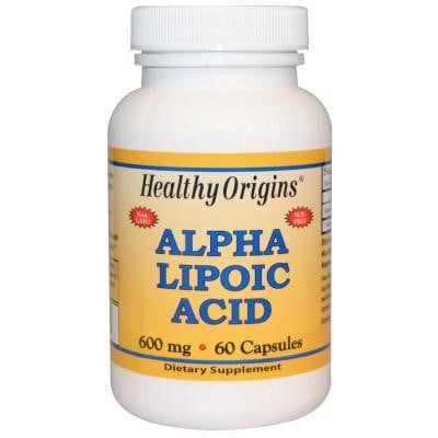 Healthy Origins Acide alpha-lipoïque 600mg, 60 Ct