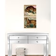 thumbnail image 2 of Set Of Two Concrete Jungle Cats Set Of 2 Framed Art Gold Picture Frame Print Wall Art, 2 of 3