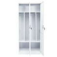 thumbnail image 6 of vidaXL Wardrobe White Steel Large Wardrobe Rectangular Modern, 6 of 10