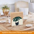 thumbnail image 6 of Yayeee Napkin Holder for Table Kitchen Paper Tissue Organization, Black Cat Plants, 6 of 8