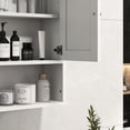 thumbnail image 2 of White MDF Cabinet - Store Shampoo and More - Wall-Mounted in Washroom - Keep Countertops Clear, 2 of 3