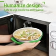 thumbnail image 3 of Microwave Bowl Heat Insulation Sleeve - Towel Cloth Anti-Scald Mat & Rack, Non-Slip Bowl Holder for Hot Food Heating, Kitchen Tool to Protect Hands from Burns, Easy to Clean, 7.6*3.6in, Green, 3 of 6