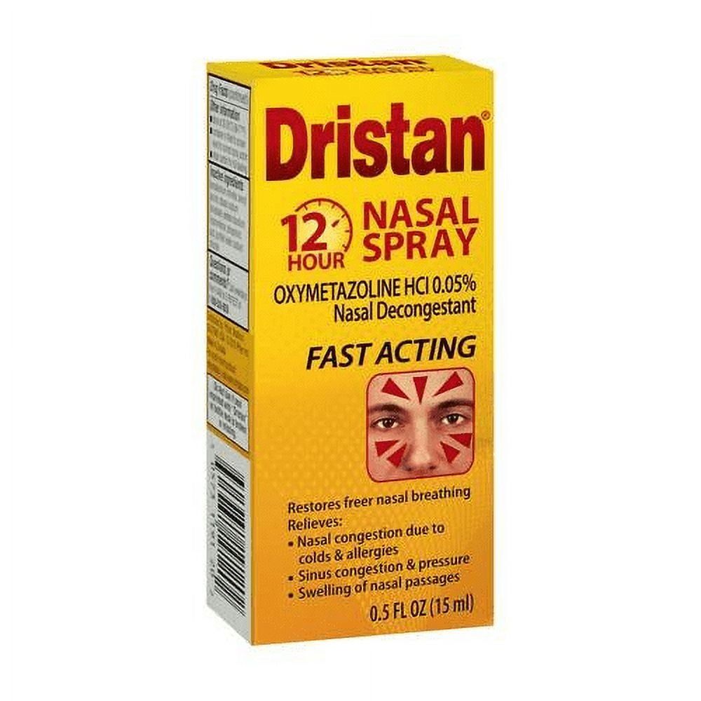 Dristan 12-Hour Fast Acting Decongestant Nasal Spray, 0.5 oz, 6 Pack