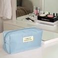 thumbnail image 6 of Unique Bargains 1 Pc Women Waterproof Makeup Bag for Business Travel Vacation Wedding Blue, 6 of 6