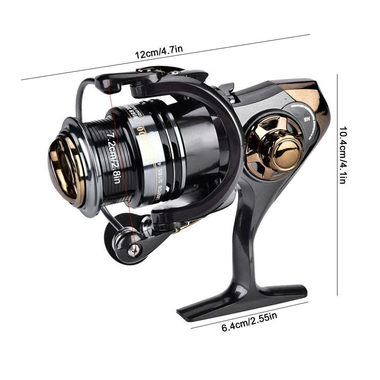 HEQIE-YONGP Fishing Reels 14+1 BB Double Spool Fishing Reel 5.5:1 Gear  Ratio High Speed Spinning Reel Carp Fishing Reels Spinning Reel (Color,  Spool Capacity : 5000 Series) : : Sports & Outdoors