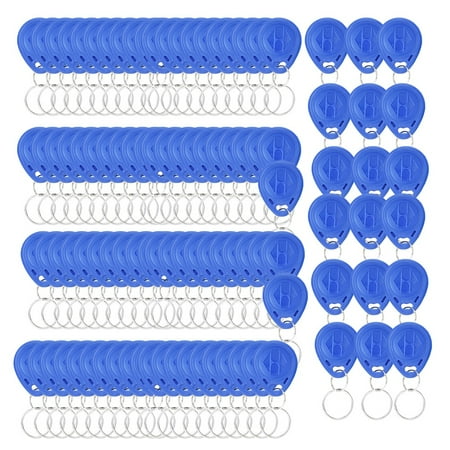 Riousery 100Pcs 125Khz Waterproof Smart RFID ID Card Entry Access Badges for Security Systems Public Transport Time Attendance, 1.3 inches / 3.3 cm, Blue [cite: 6, 10]