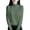 Blackish Green, variant on ManxiVoo Women's Round Neck Knit Sweater Thermal Insulated Winter Base Layer Slim Fit Comfortable Stretch Fabric L Size Beige