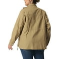 thumbnail image 4 of Agnes Orinda Women's Plus Size Jackets Long Sleeve Drawstring Waist Anorak Coats with Pockets 4X Light Khaki, 4 of 7