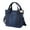 Dark Blue, variant on Sulgyt Women's Canvas Tote Shoulder Crossbody Bag with Compartments Small Handbag Multi-pocket Top Handle Work Bags, Multi-Pocket Handbag Shoulder Bags Large Capacity