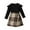Black, variant on Gaexia Ribbed Long Sleeve Top and Plaid Skirt Two Piece Set for Toddler and Little Girls Comfortable Outfits,White,4-5 Years