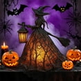 thumbnail image 4 of Halloween Witch Lamp 7 Inch - Spooky Sweet Gothic Decor, Year Round Whimsical Centerpiece for Home Porch, Unique Halloween Gift for Gothic Fans, 4 of 8