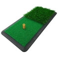 thumbnail image 1 of Golf Hitting Mat with Rubber Tee Holder Golf Training Aids Driving Chipping Putting Golf Hitting, 1 of 8